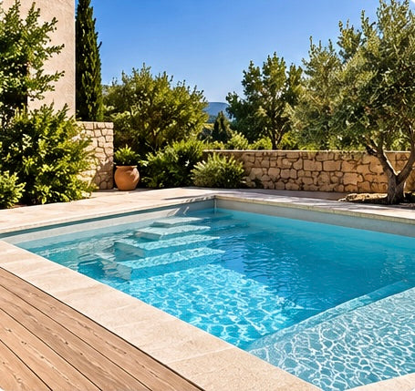 Piscines coque jusqu’à 10 m²