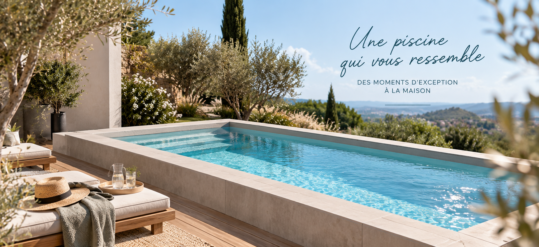 Bannière d’accueil Azura Piscines